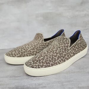 Rothy's Brown Leopard Print Loafers